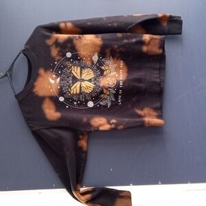 GUC Full Tilt graphic sweatshirt rising sun brown black size small 80% c…